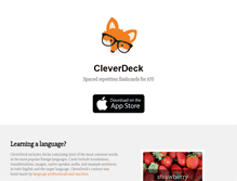 Tablet Screenshot of cleverdeck.com